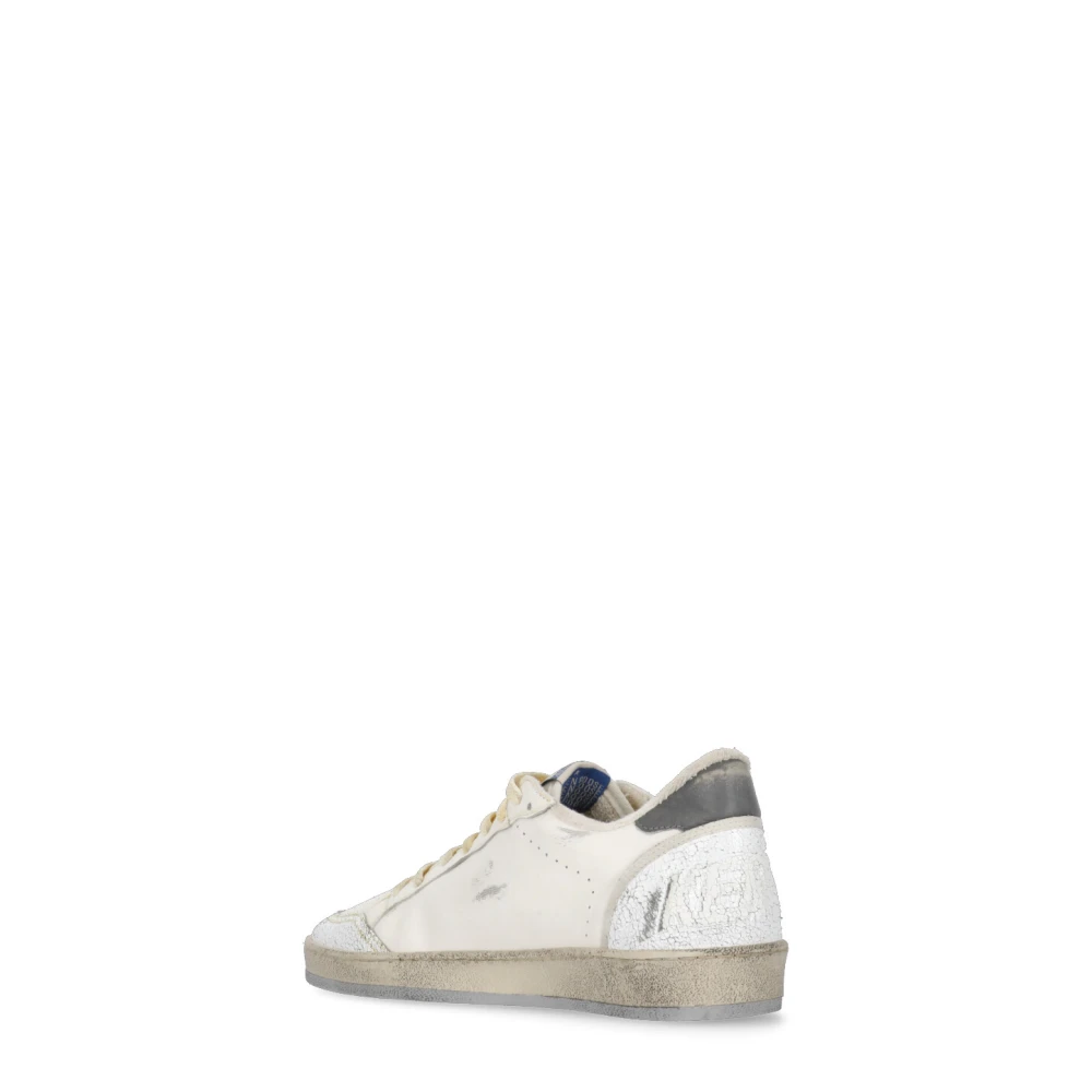 Golden Goose Gebruikte leren sneakers met contrasterend sterlogo White Heren