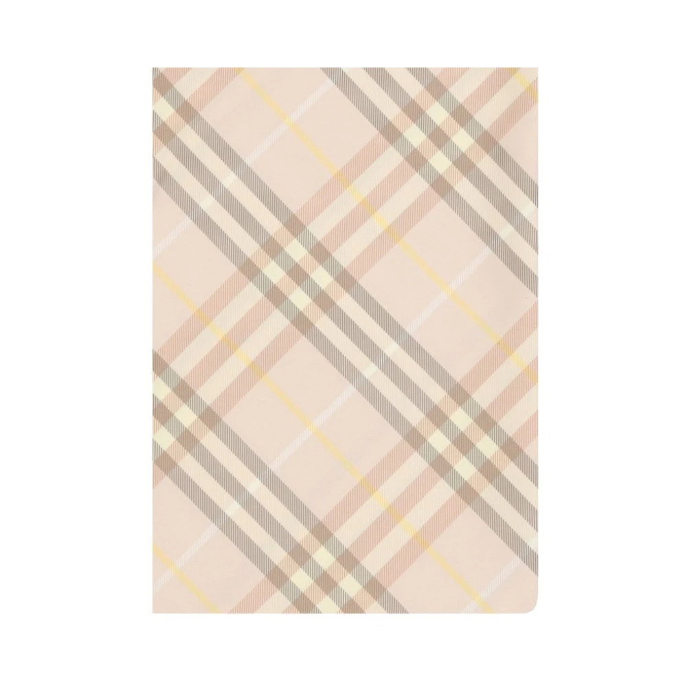 Burberry Zijden sjaal met iconisch ruitpatroon Pink Dames