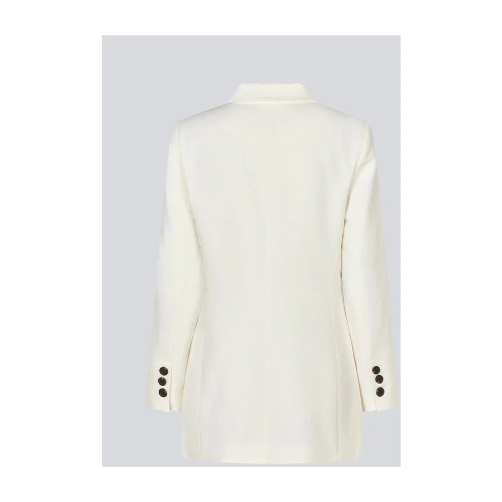 Modström Witte Slim Fit Blazer voor Feestelijke Gelegenheden White Dames