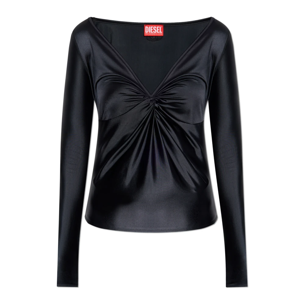 Diesel Top T-Knot Black Dames