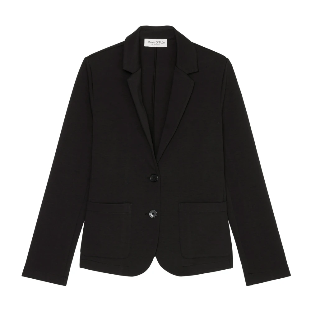 Marc O'Polo Gewone jersey blazer Black Dames