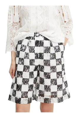 Checkerboard Lace Shorts