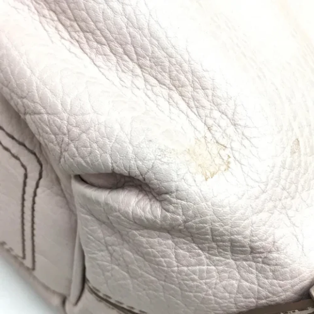 Celine Vintage Pre-owned Leather celine-bags Beige Dames
