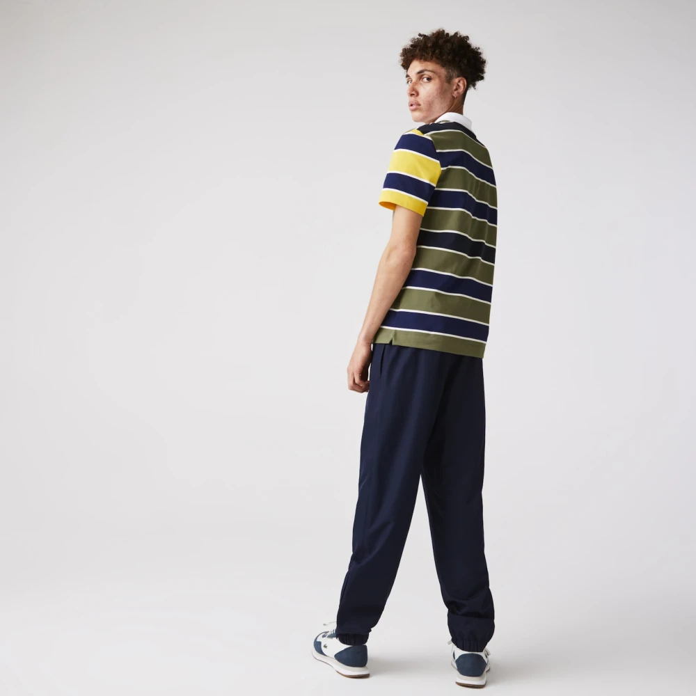Lacoste Gestreept Poloshirt Blauw Multicolor Heren