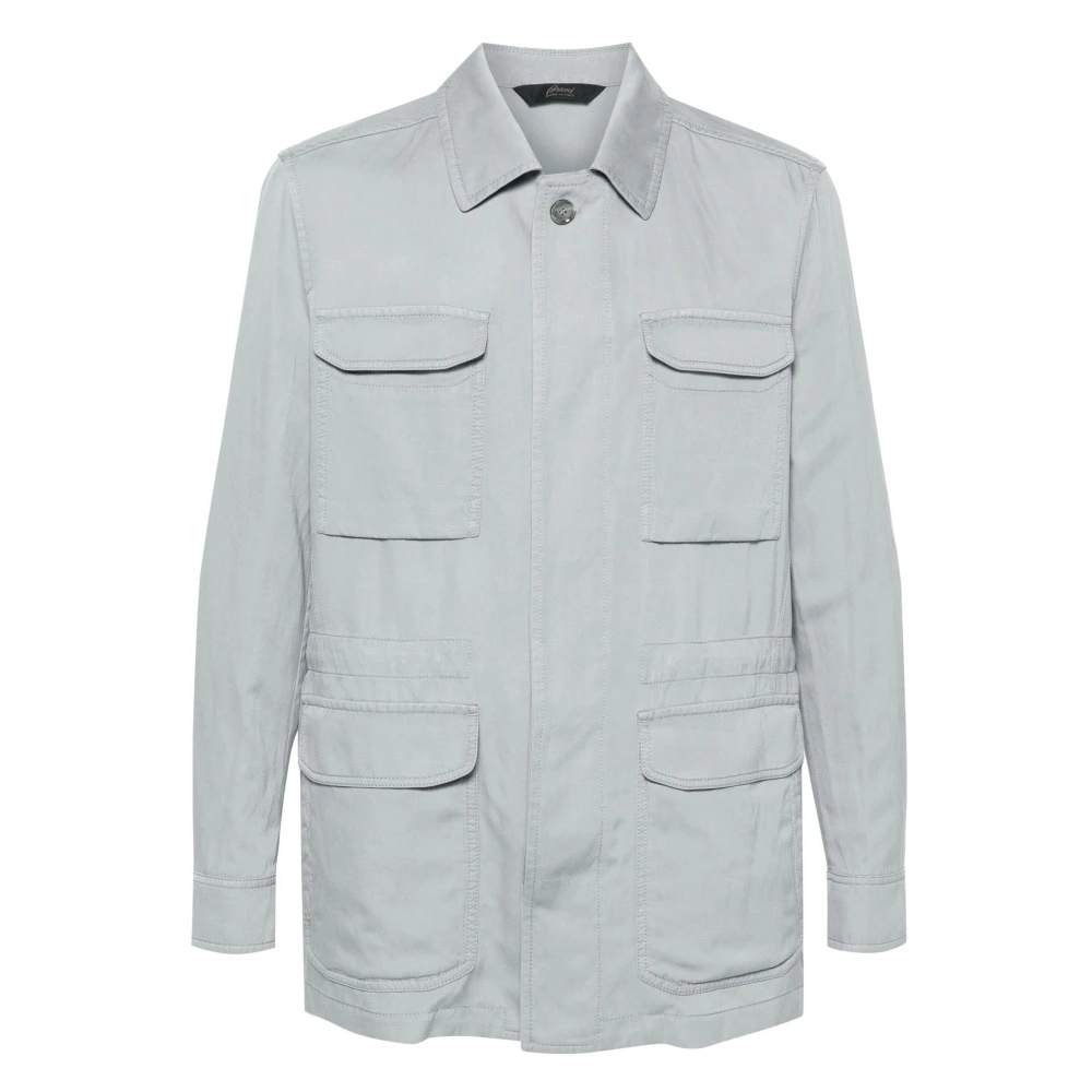 Brioni Casual Grijze Puffer & Donsjas Gray Heren