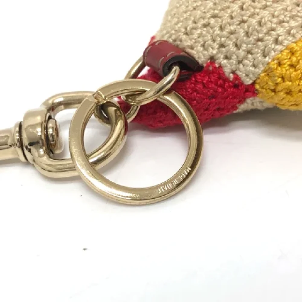 Gucci Vintage Pre-owned Wool key-holders Beige Dames