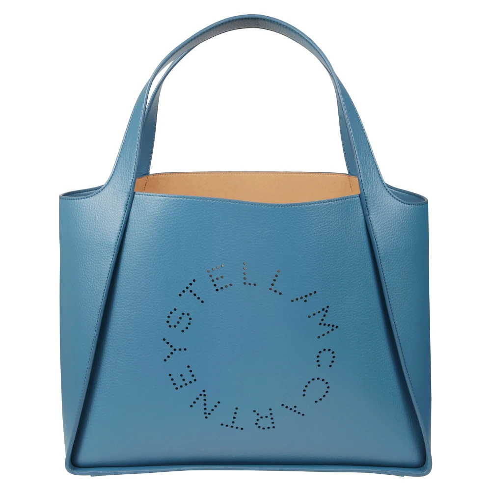 Stella Mccartney Women's Blue Perforated-Logo Tote Bag - Handbags - One Size - Bags