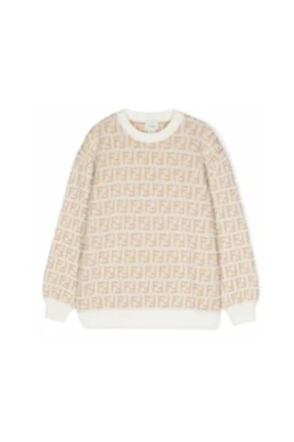 Tvåfärgad Linne Pullover Tröja
