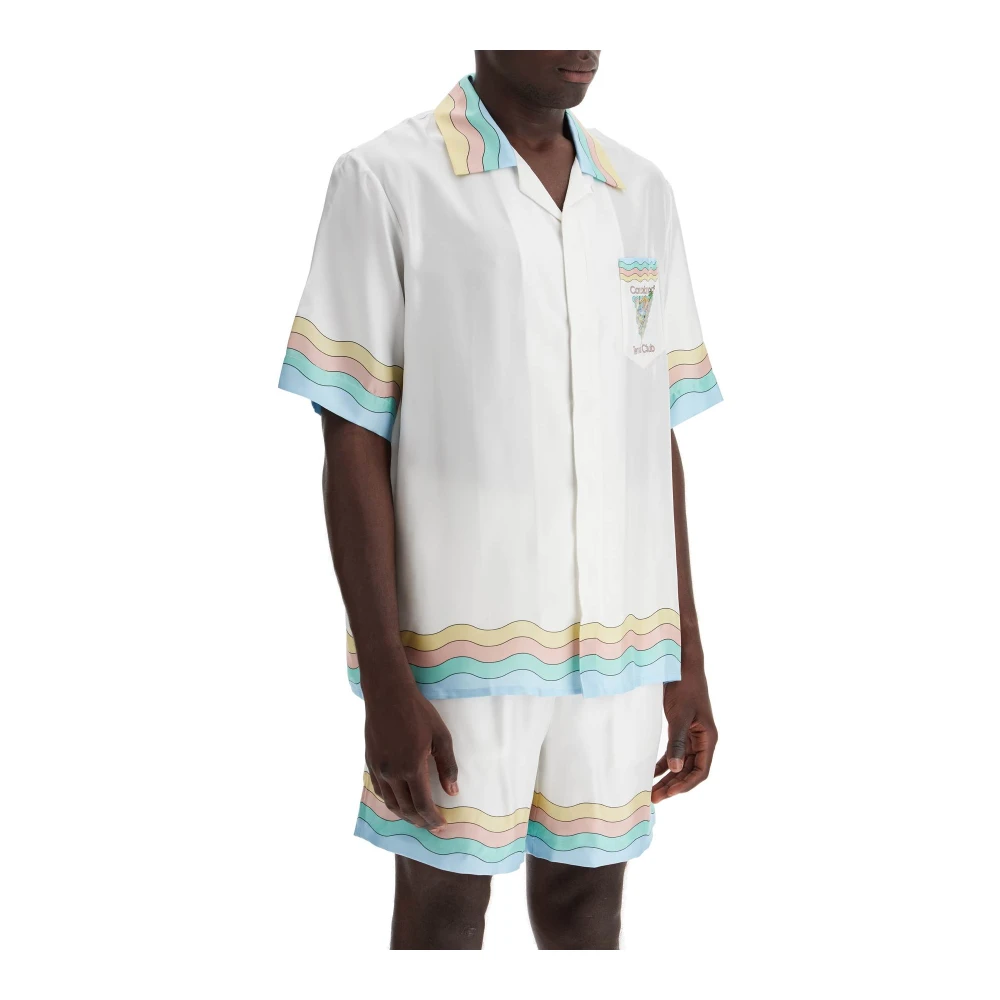 Casablanca Zijden Maison De Reve Shirt White Heren
