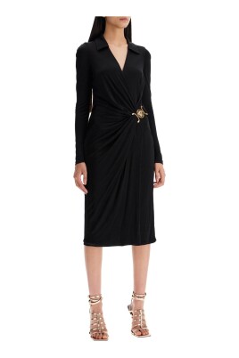 robe-en-jersey-croisee-et-drapee