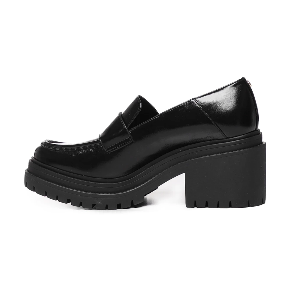 Michael Kors Zwarte platte schoenen met Monogram MK Black Dames