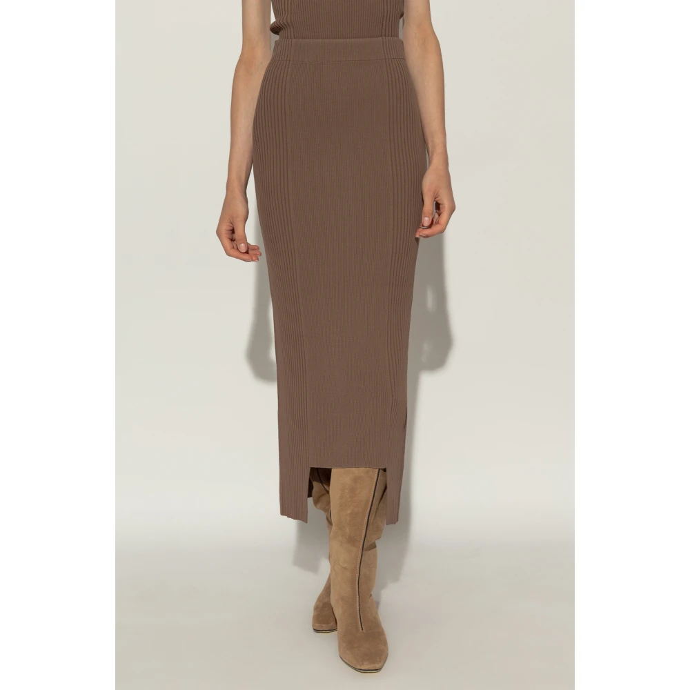 By Malene Birger Gestreepte rok Merine By Herenne Birger Brown Dames