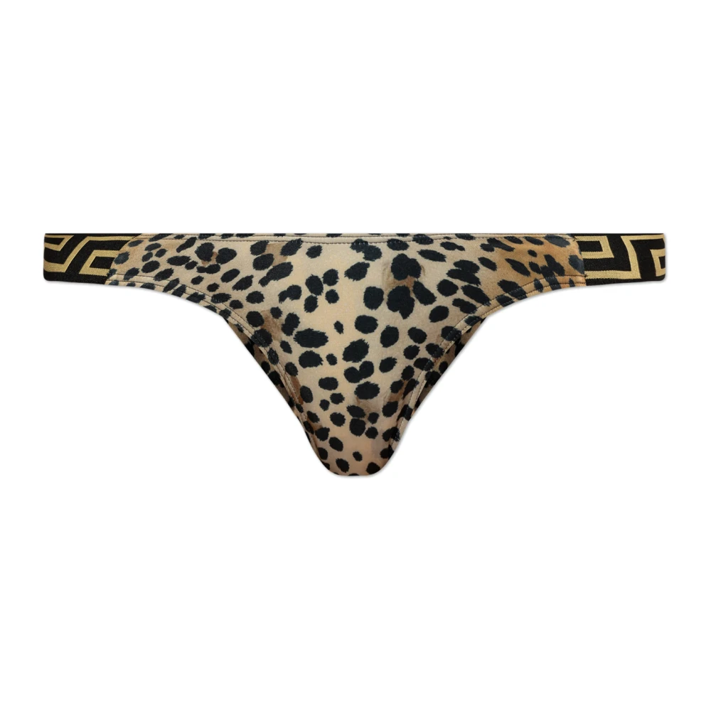 Versace Dierenprint bikini onderkant Beige Dames