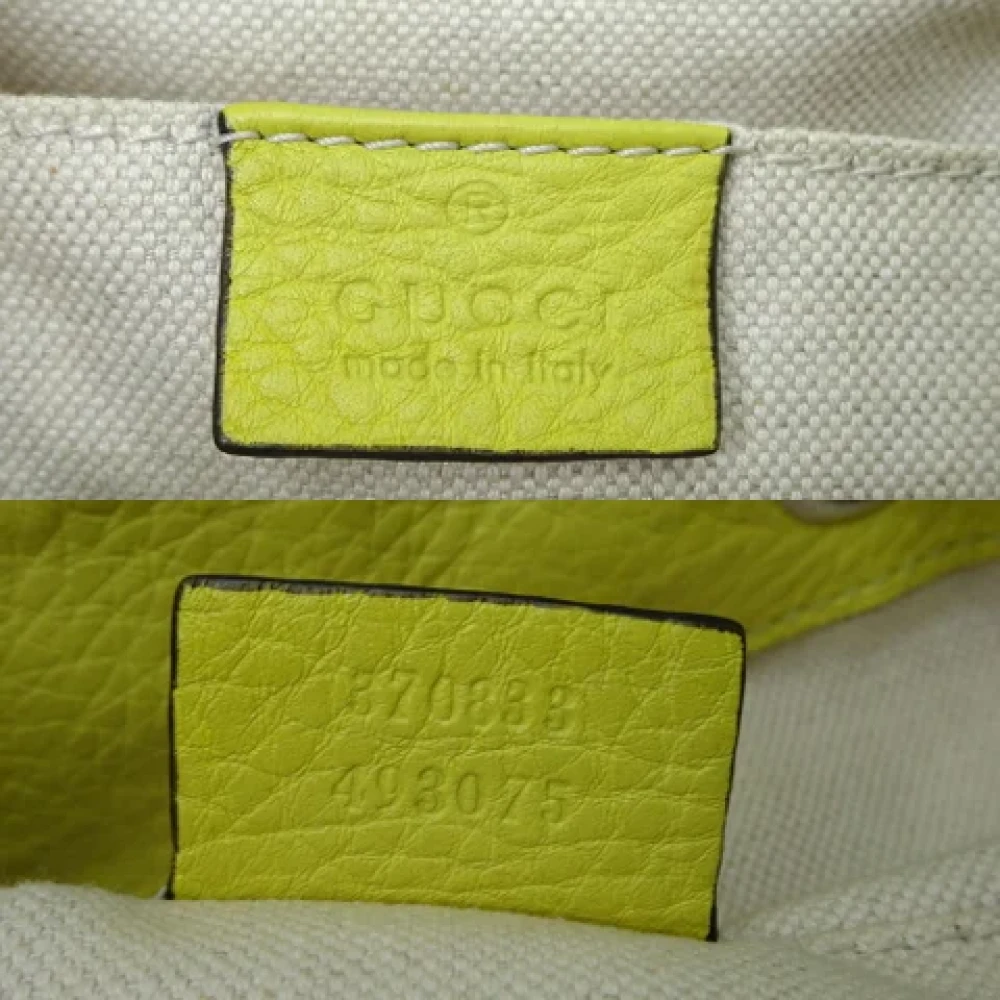Gucci Vintage Pre-owned Canvas gucci-bags Yellow Dames