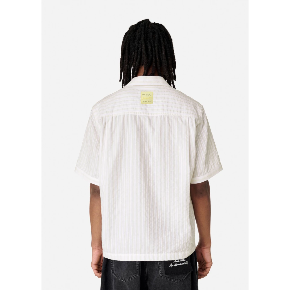 Axel Arigato Lido Gestreept Shirt Beige Heren