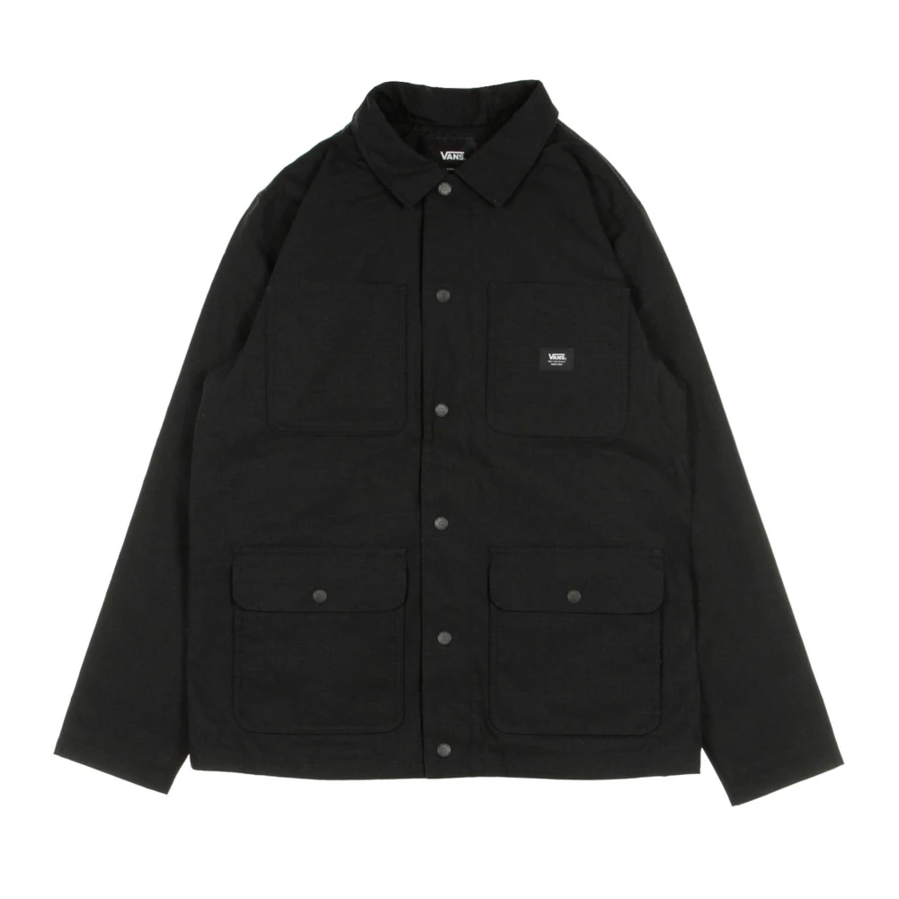 Vans Zwarte Workwear Chore Coat Gevoerd Black Heren