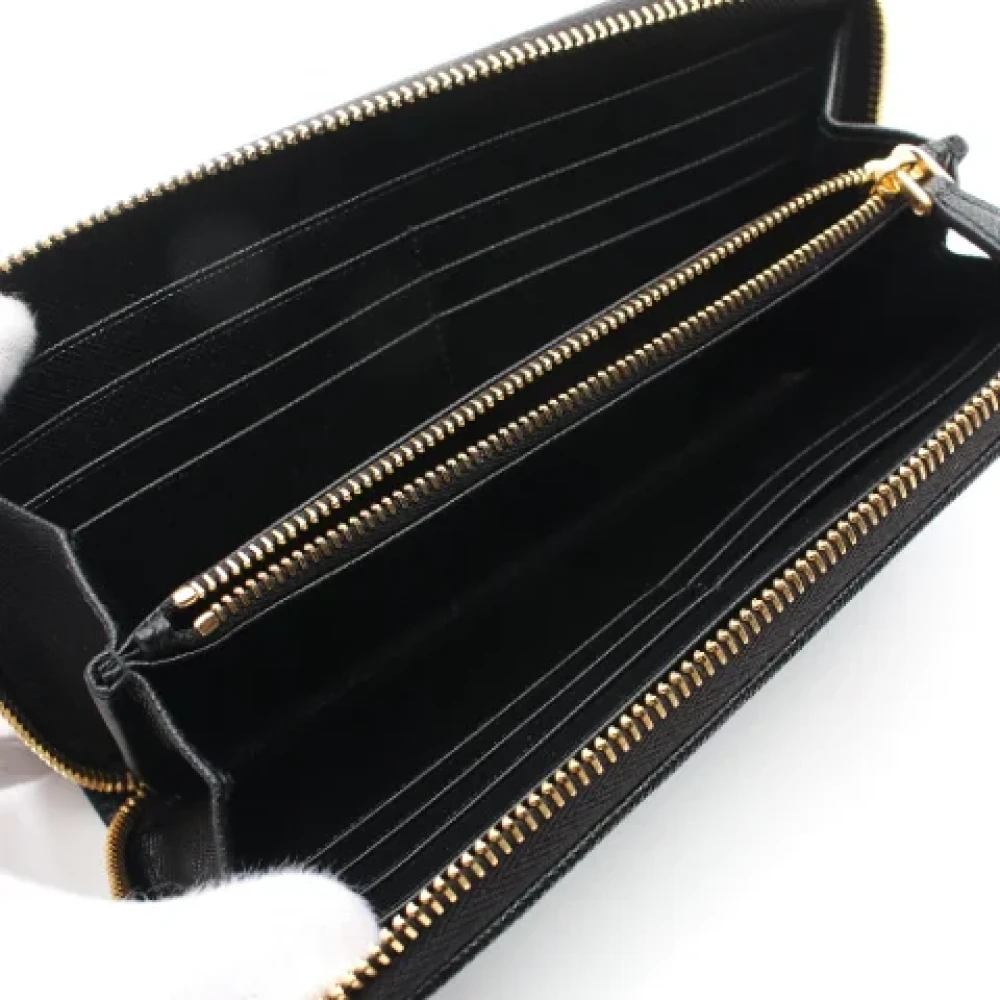 Prada Vintage Pre-owned Nylon wallets Black Dames