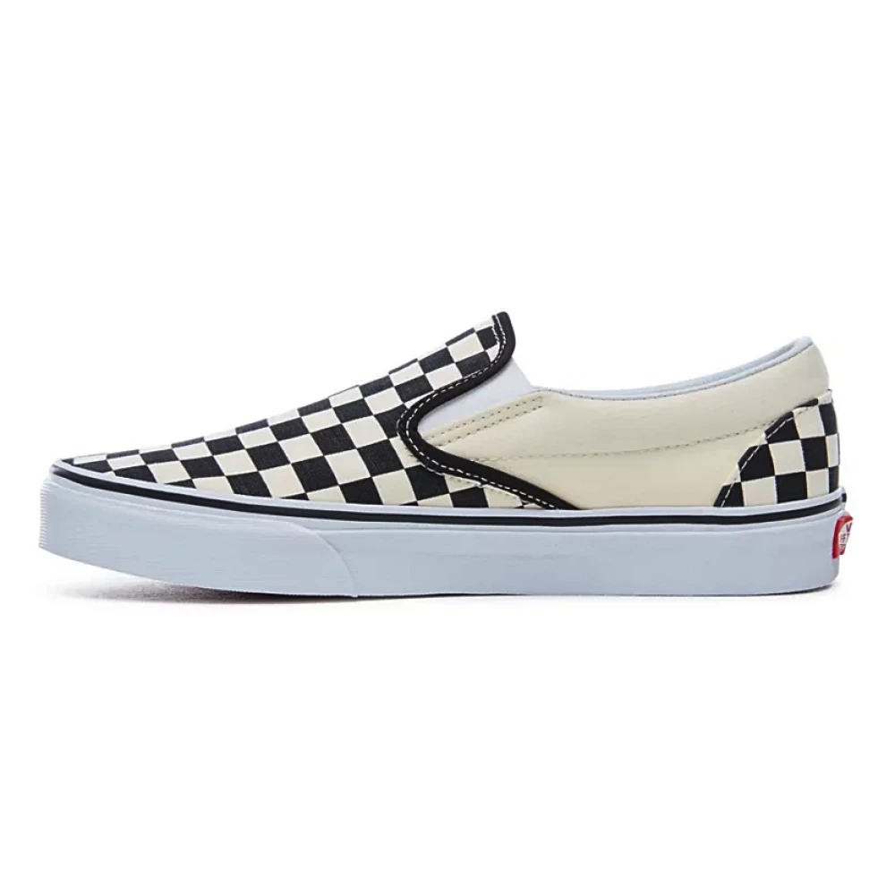 Vans Men's Multicolor Sneakers, 12 Uk, Classic Checkerboard Slip-On Trainers