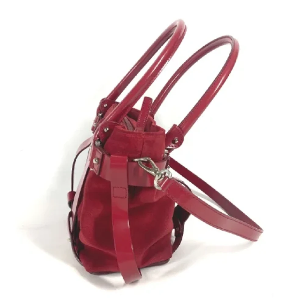 Salvatore Ferragamo Pre-owned Leather handbags Red Dames