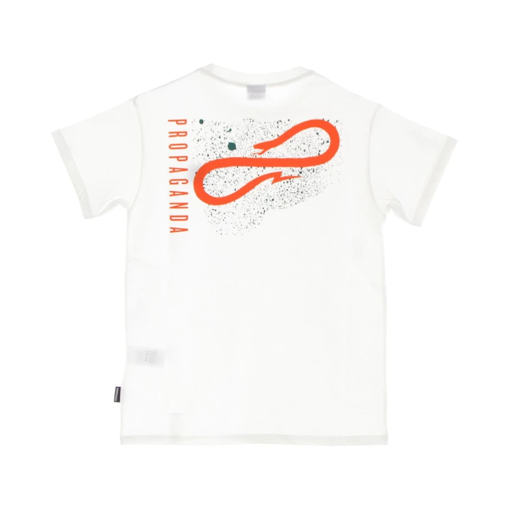 Propaganda Crème Heren Tee met Achterprint Beige Heren
