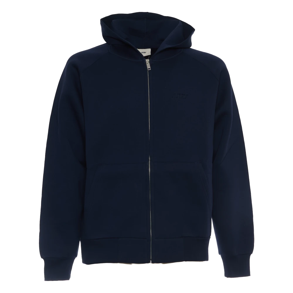 Autry Men's Blue Zip-Throughs, S, Neoprene Jacket For