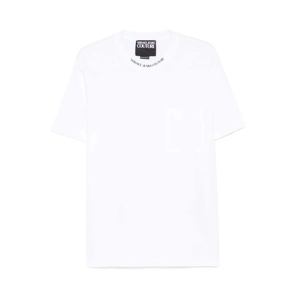 Versace Jeans Couture Witte Crew Neck Zak T-shirt White Heren