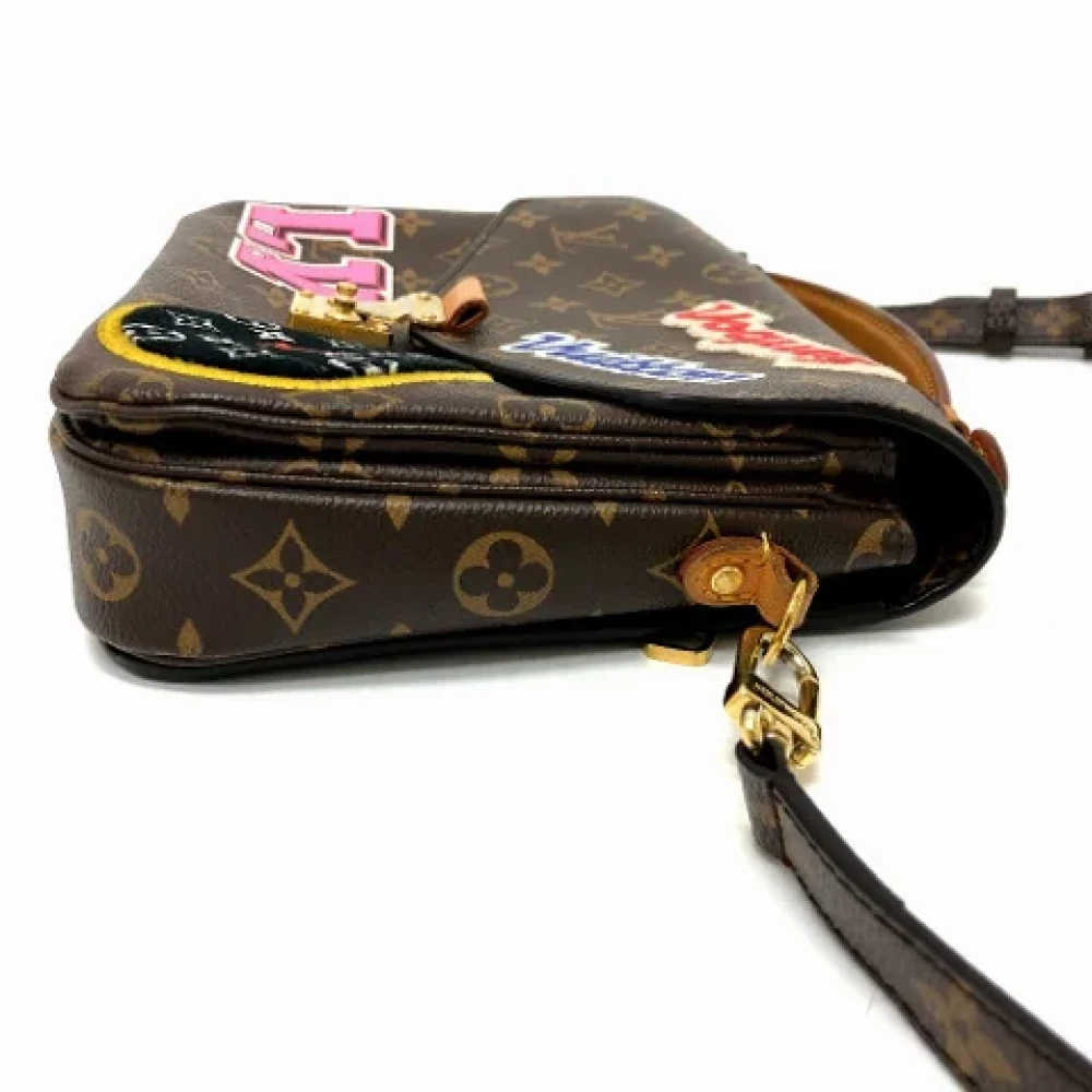 Louis Vuitton Vintage Pre-owned Cotton louis-vuitton-bags Brown Dames