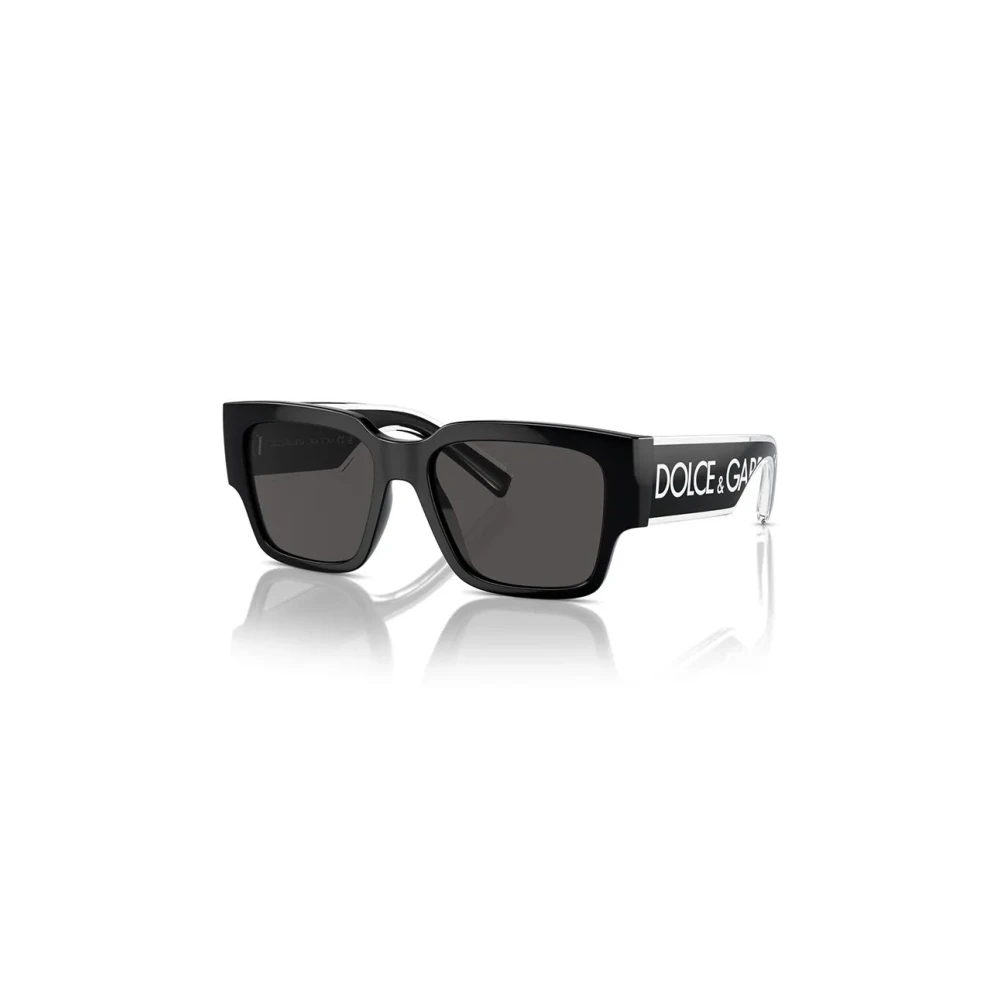 Dolce & Gabbana Black/Grey Dg6184 501/87 Man Sunglasses Injected Squared Normal - Image 5