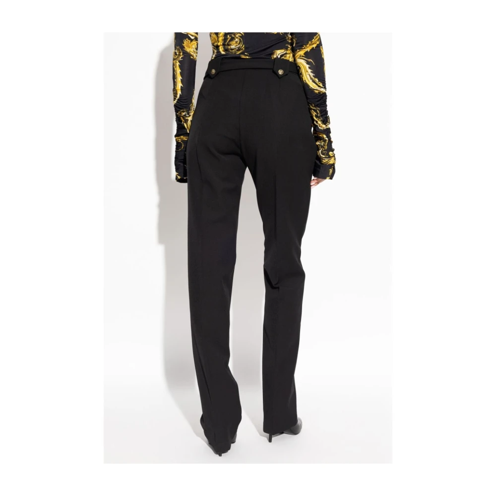 Versace Jeans Couture Zwarte elegante broek Black Dames