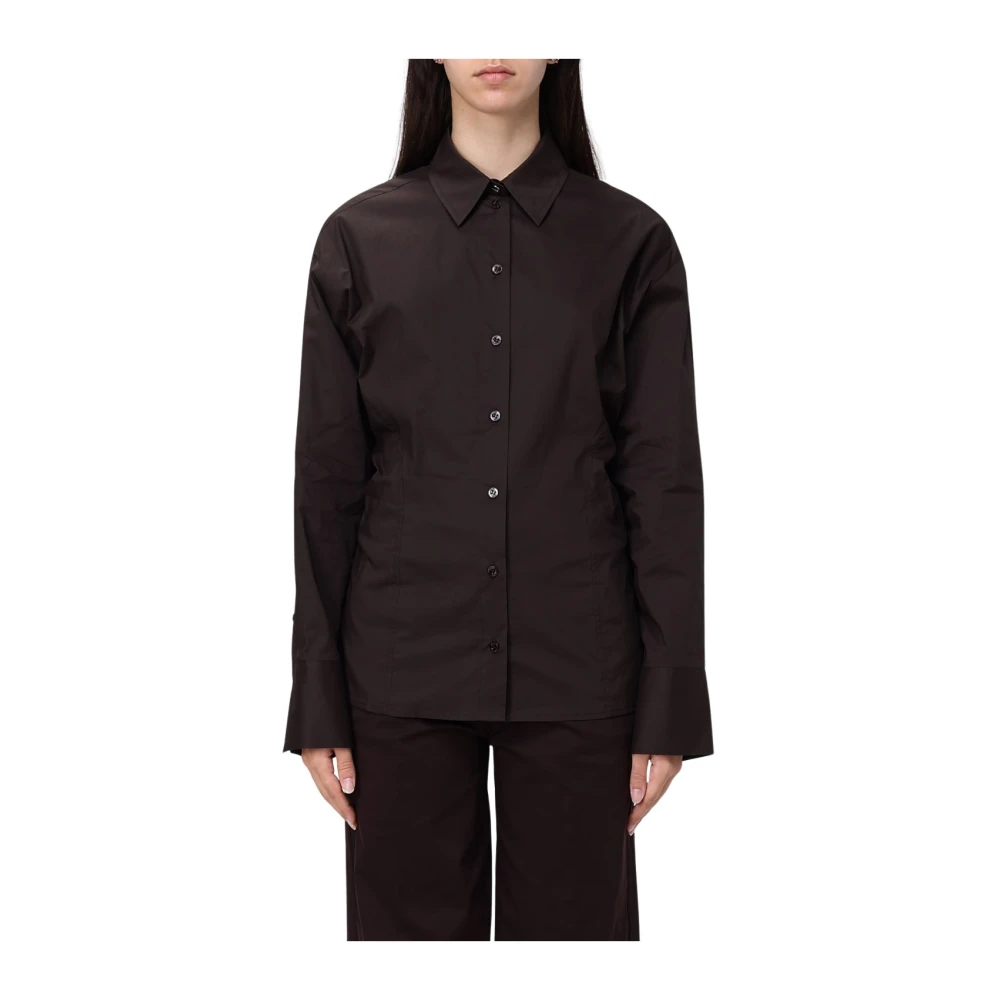Liu Jo Women's Brown Camicia Con Fiocco
