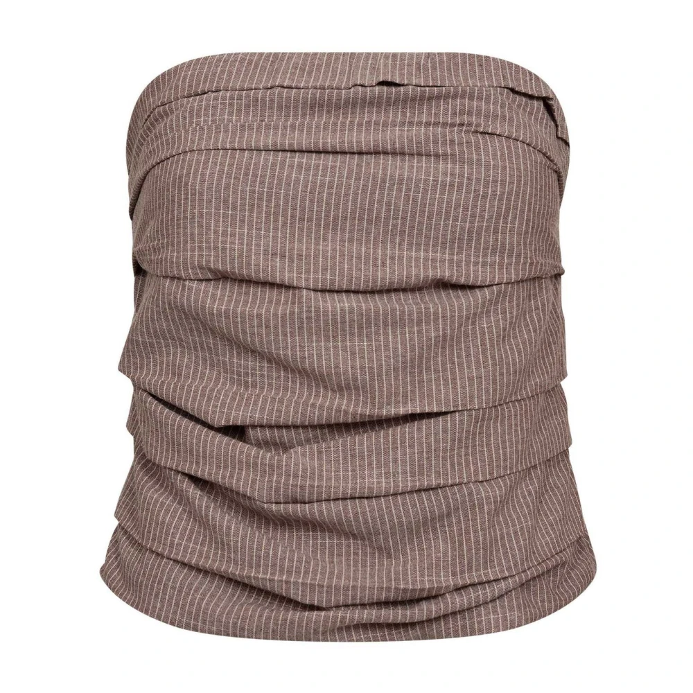Co'couture Brown Blouses - Female - Sleeveless Tops - Xl - Tops