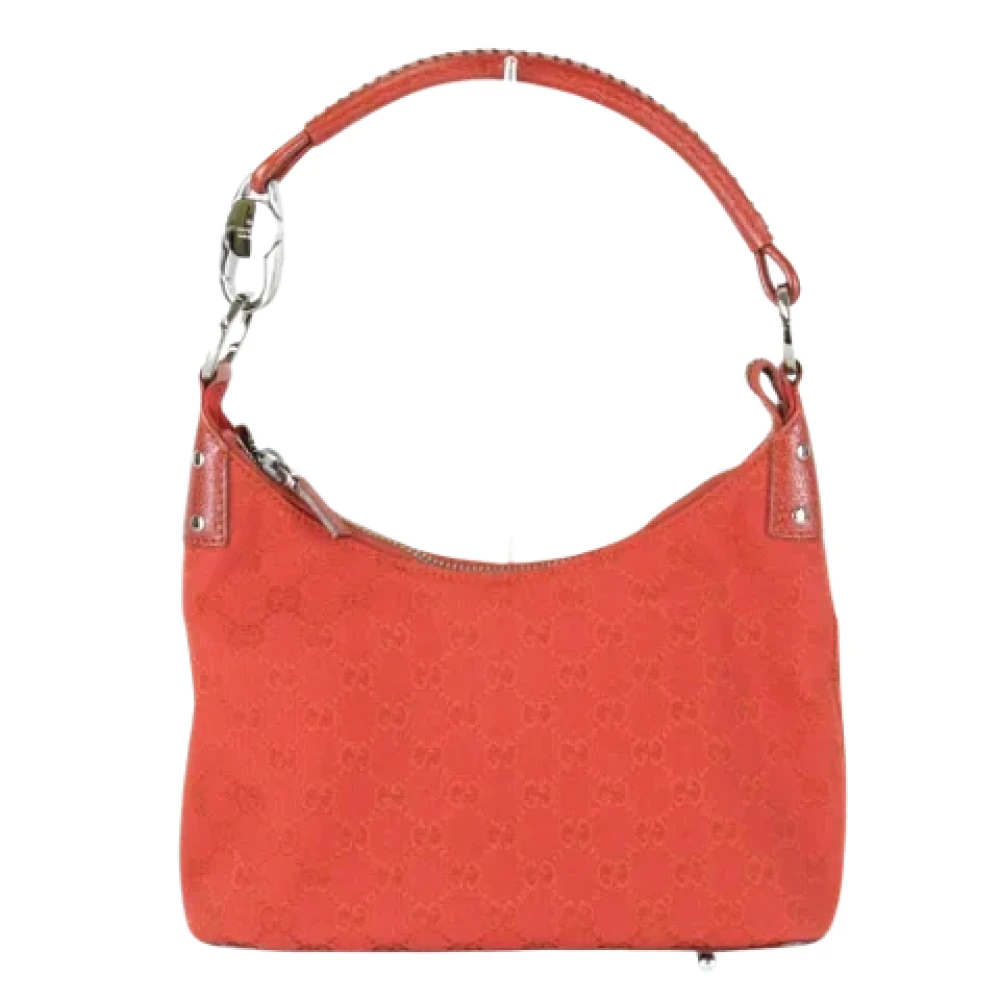 Gucci Vintage Pre-owned Canvas gucci-bags Red Dames