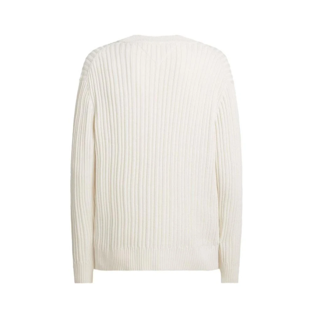Tommy Hilfiger Chunky Ribbed Striped Sweater White Heren