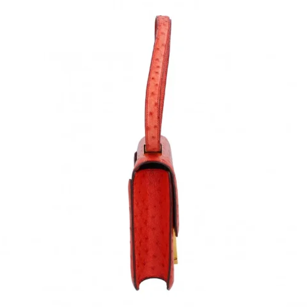 Hermès Vintage Pre-owned Leather shoulder-bags Red Dames