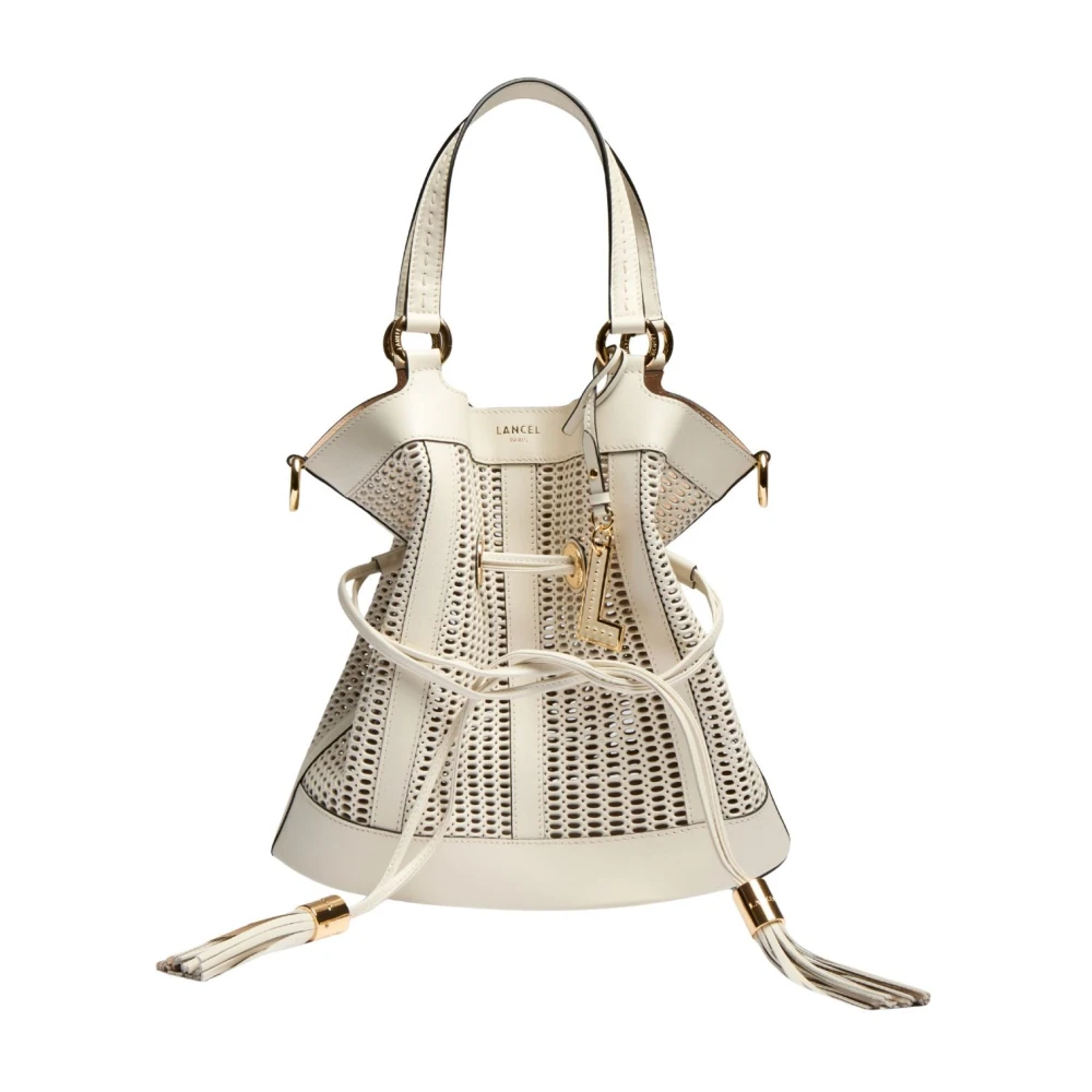 Lancel Women's White Bucket Bags, One Size, Pf Animation Ajouree Handbag