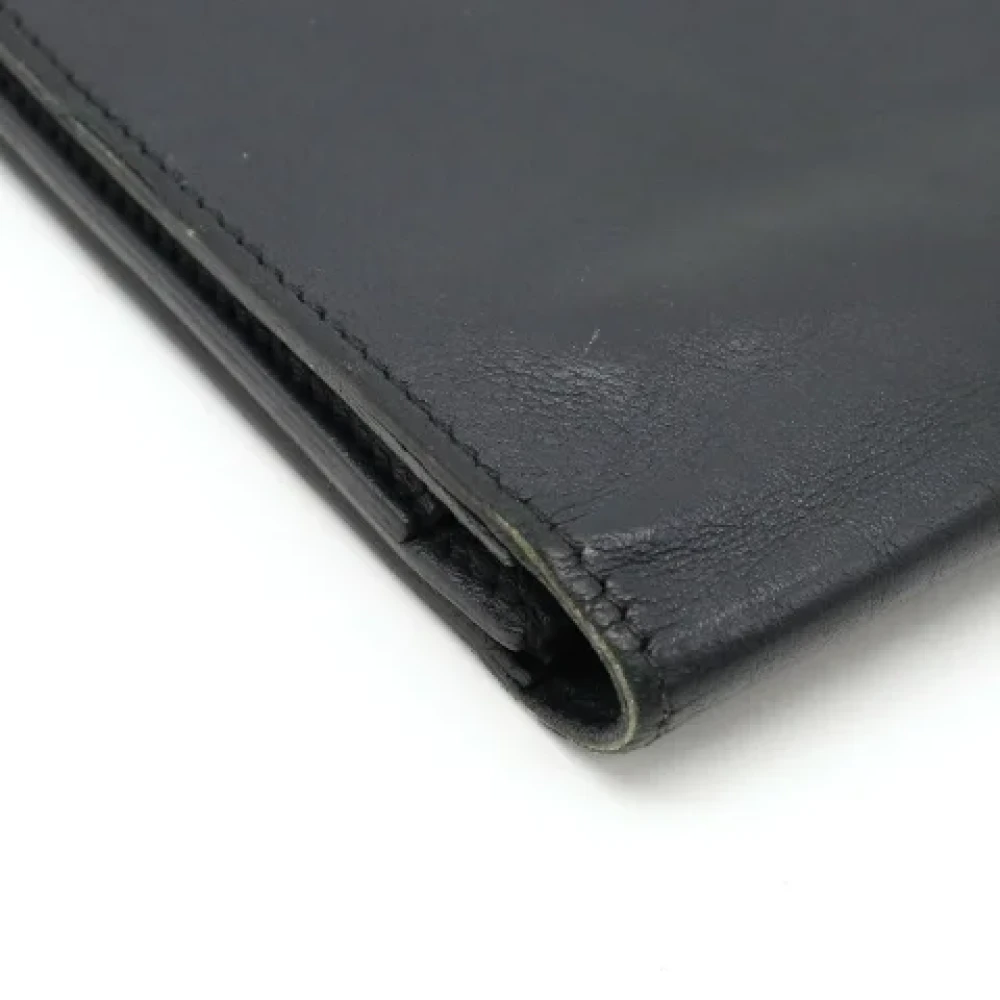 Hermès Vintage Pre-owned Leather wallets Black Dames