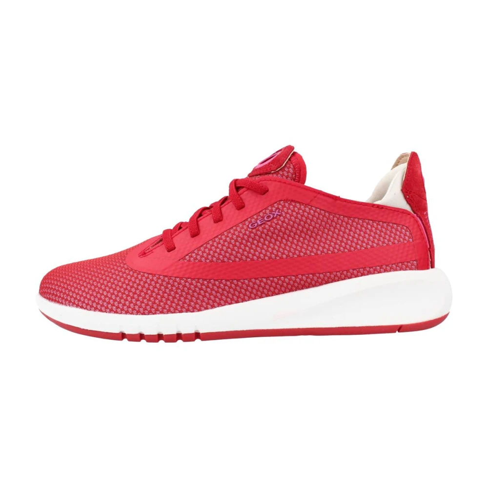 Geox Stijlvolle Aerantis C Sneakers Dames Schoenen Rood