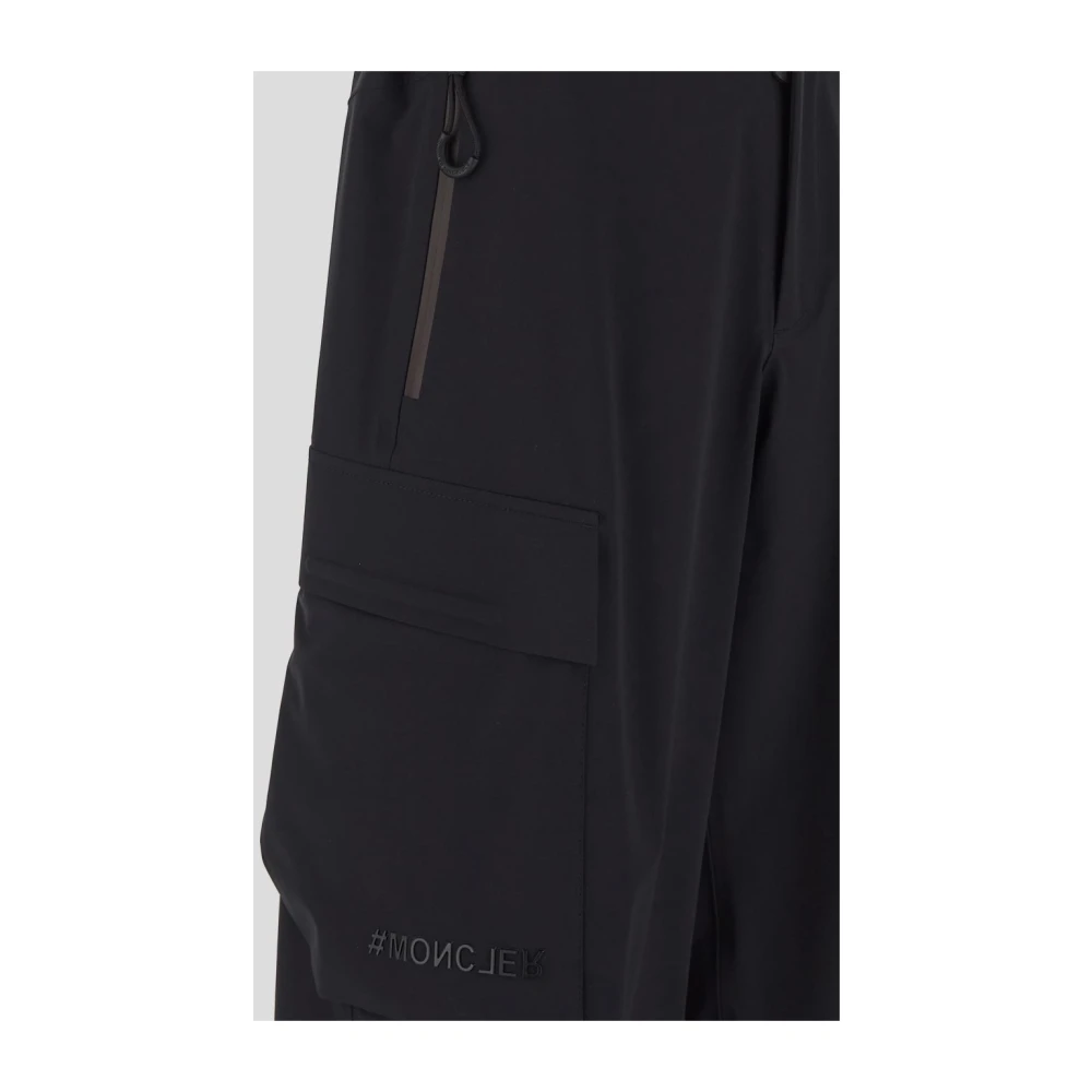 Moncler Nylon Cargo Broek Black Heren