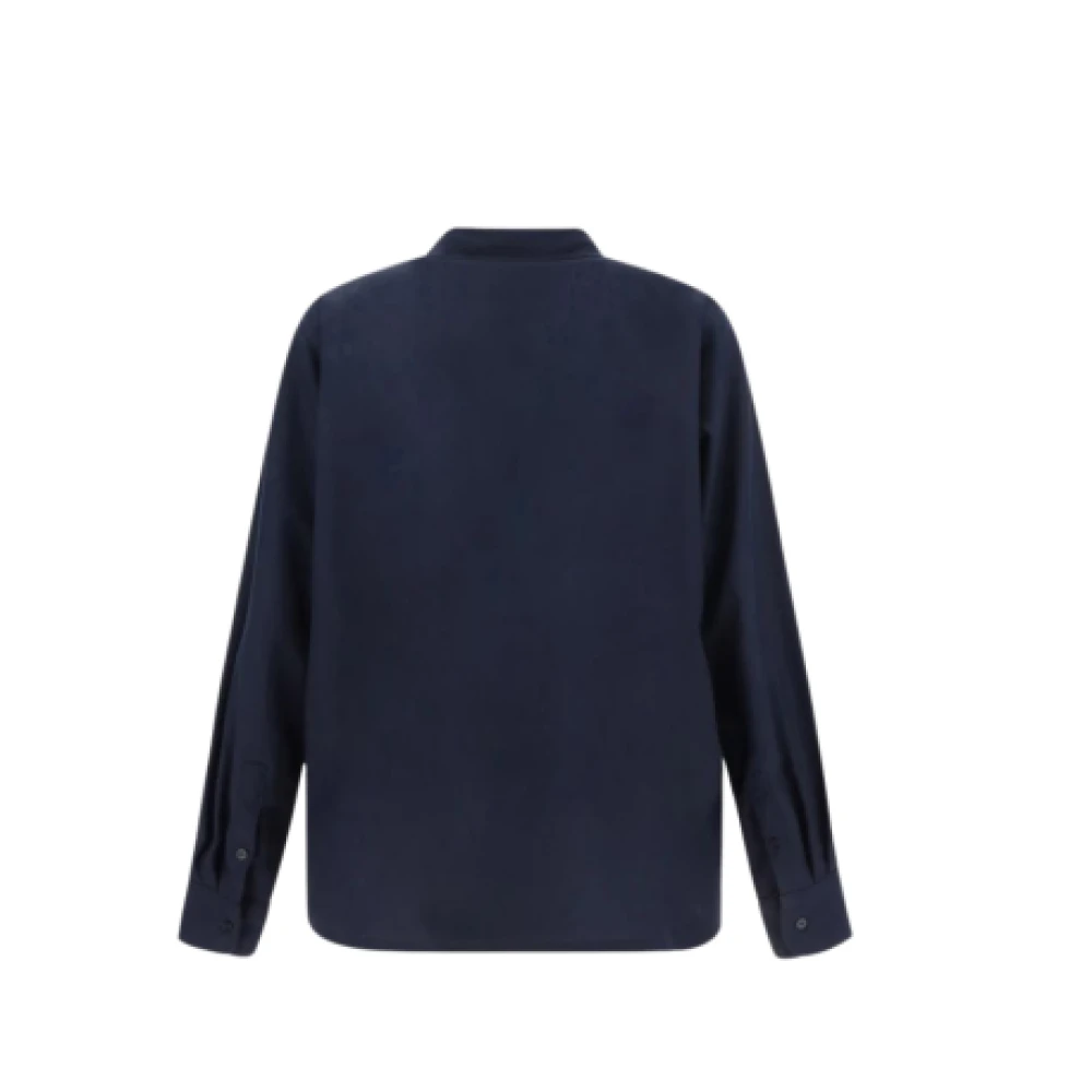 Marni Katoenen overhemd met klassieke kraag Blue Heren
