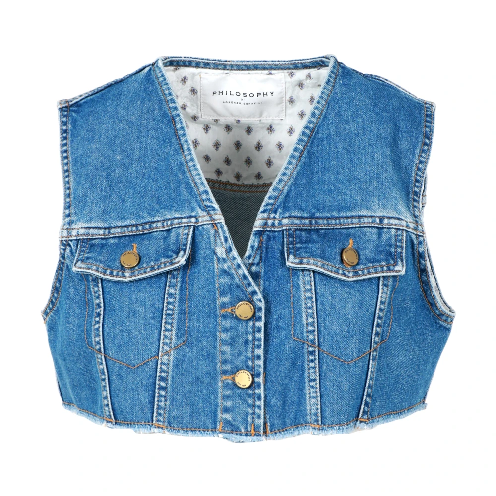Philosophy Di Lorenzo Serafini Vrouw Blauw Jassen Dames, M, Vests