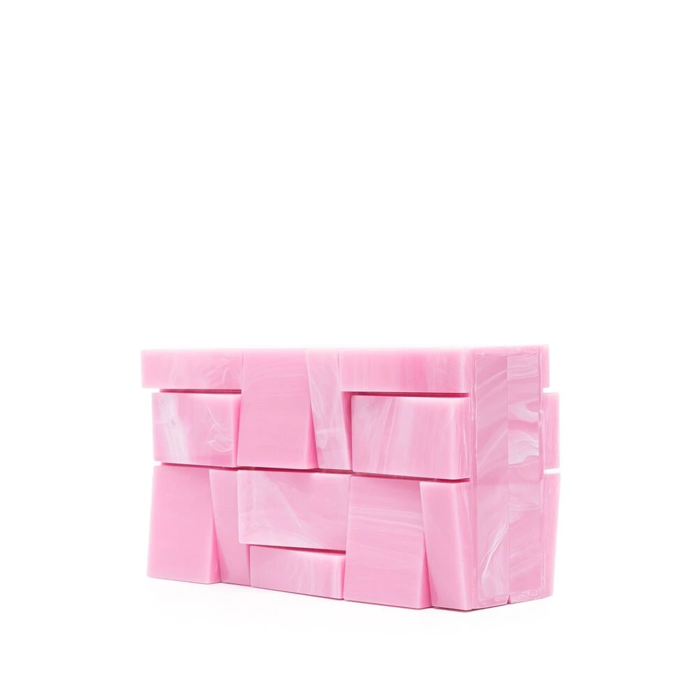 Cult Gaia Fuchsia Roze Foldover Clutch Tas Pink Dames