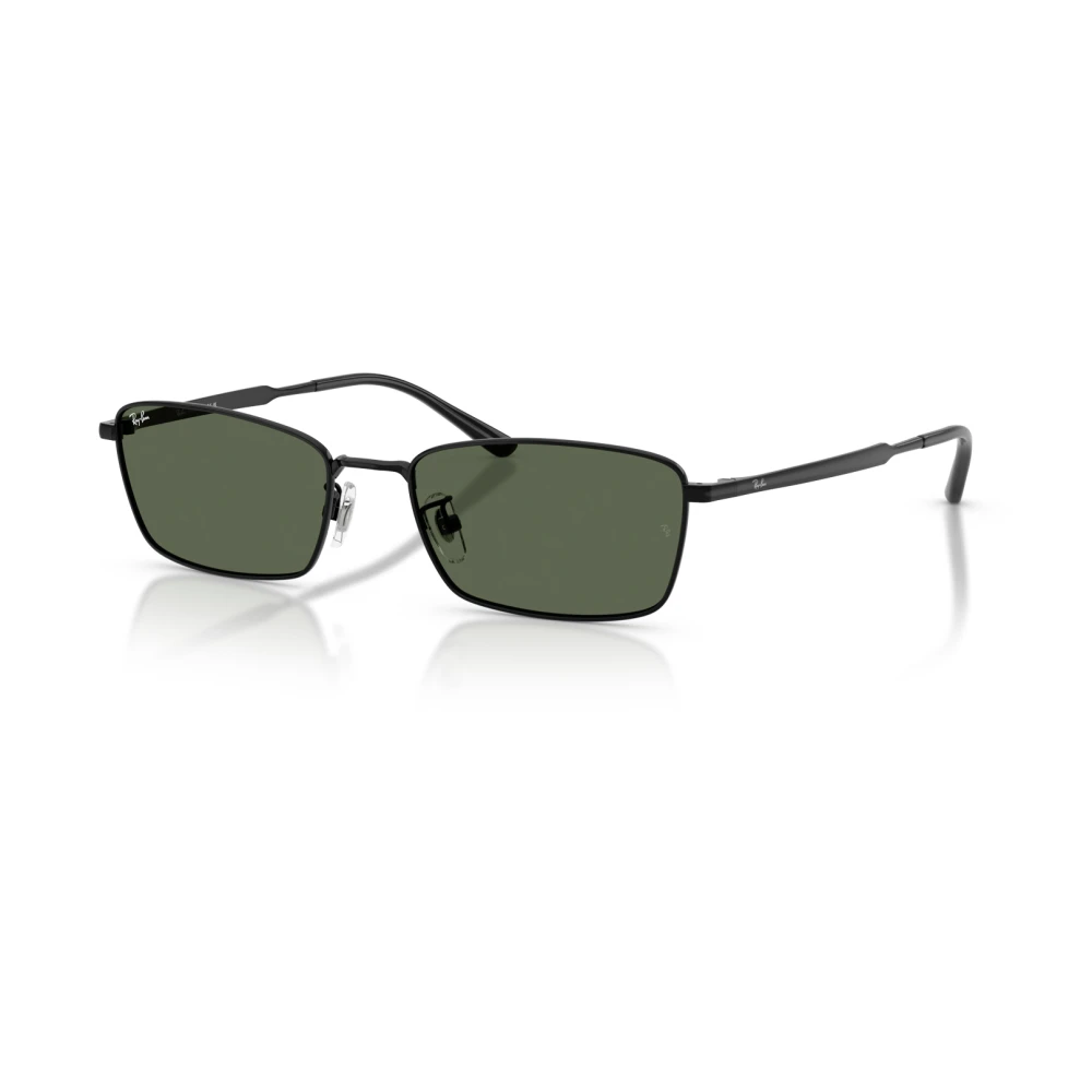 Ray - Ban Unisex Black/Green Rb8069d 926771 Sunglasses Titanium Squared Normal - Image 2