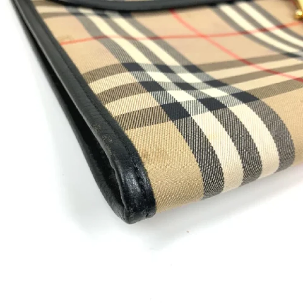 Burberry Vintage Pre-owned Fabric clutches Beige Dames
