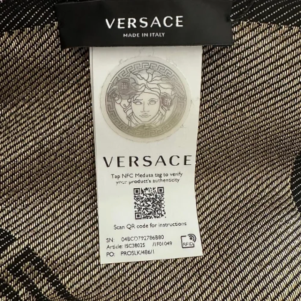 Versace Pre-owned Fabric scarves Gray Dames