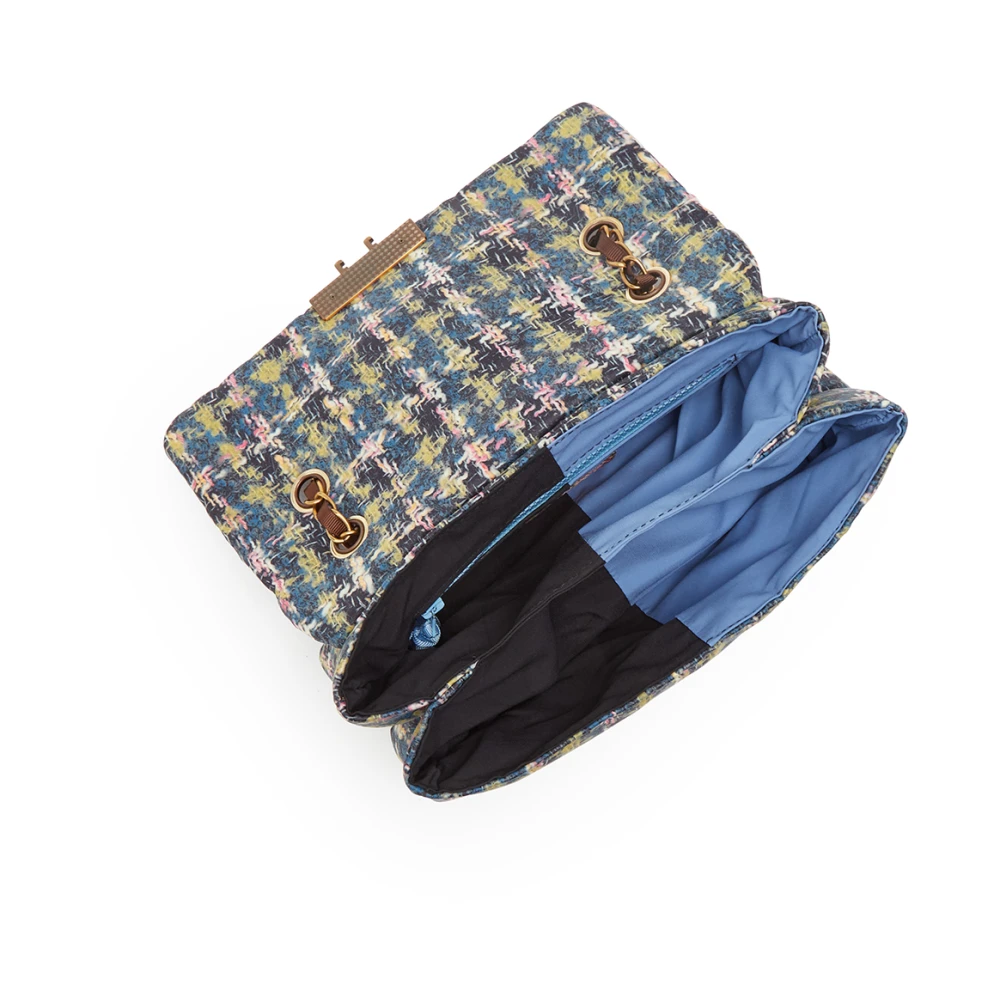 Maliparmi Puffy Nylon Crossbody Tas met Ketting Multicolor Dames