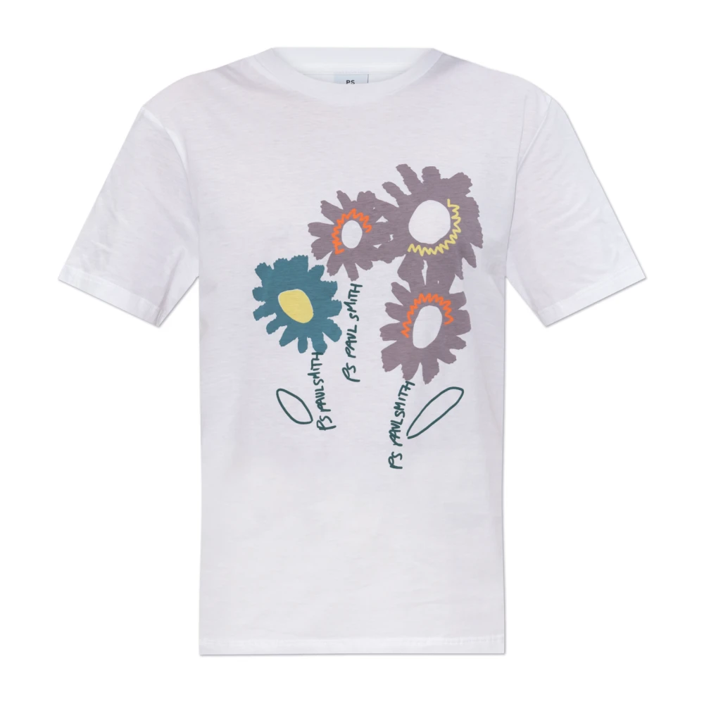 PS By Paul Smith T-shirt met logo White Dames