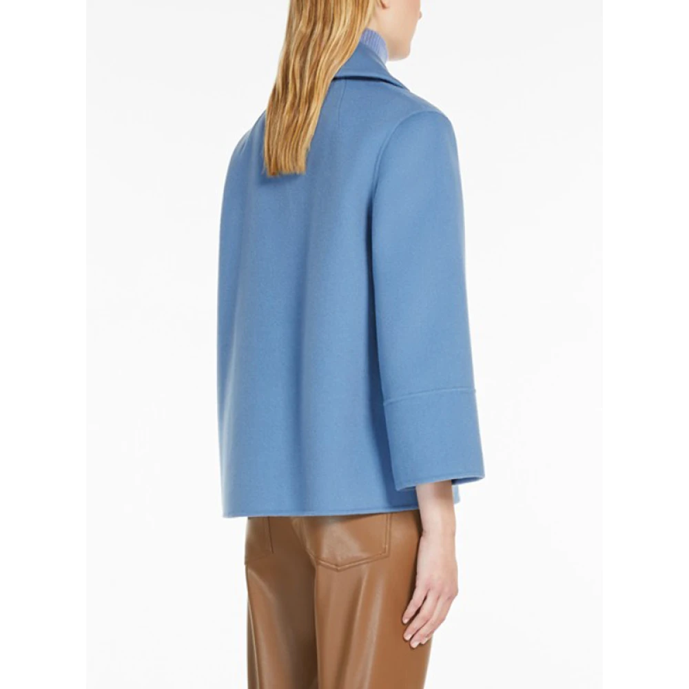 Max Mara Wollen jas Windsor stijl Blue Dames