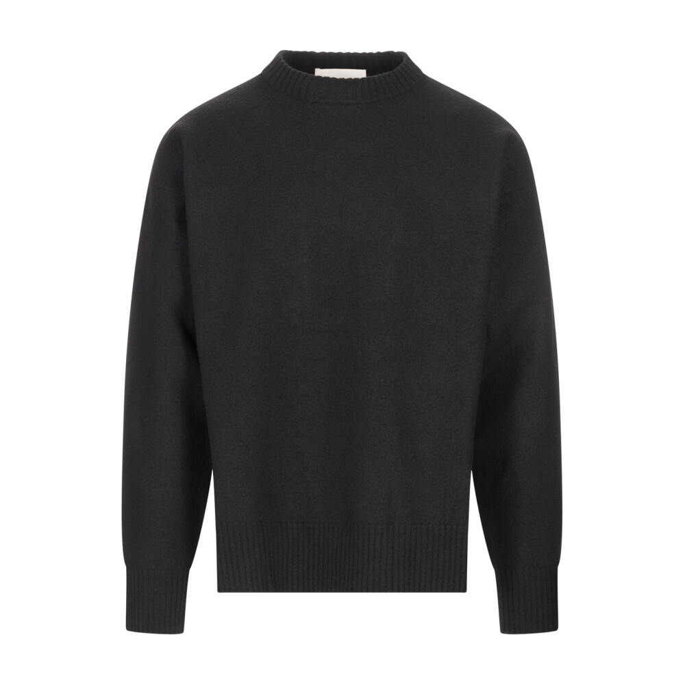 トップス 98ss jil sander wool knit dark gray Jil Sander - Metallic Knitted Sweater - Gray Jil Sander