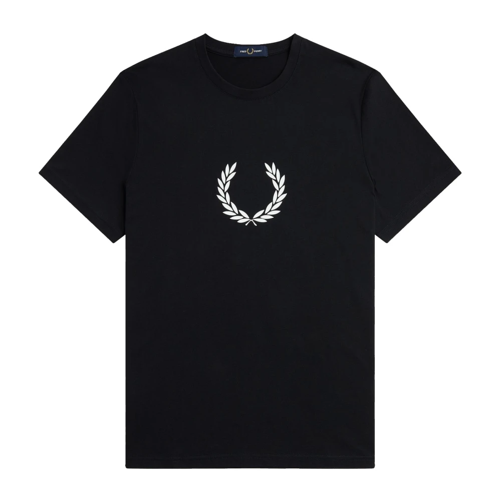 Fred Perry Laurel Wreath Grafisk T-shirt Black, Herr