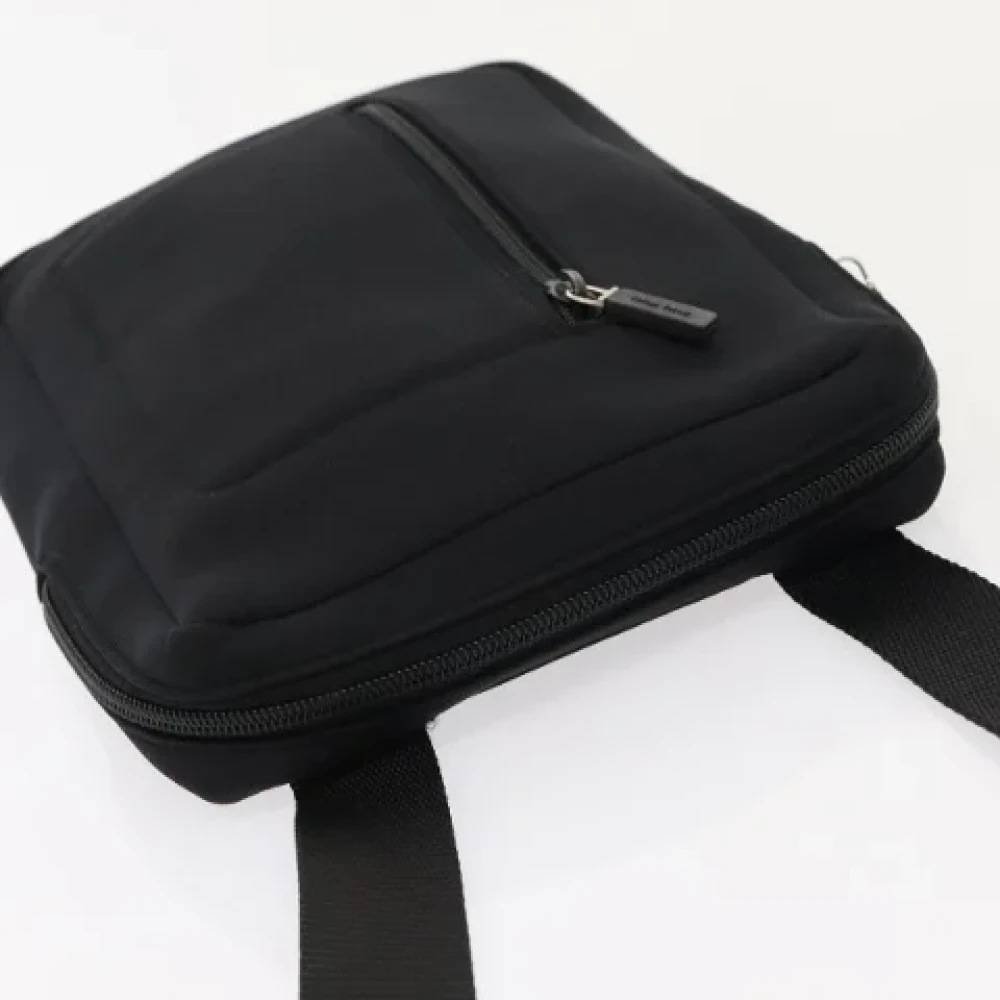 Miu Pre-owned Nylon shoulder-bags Black Dames